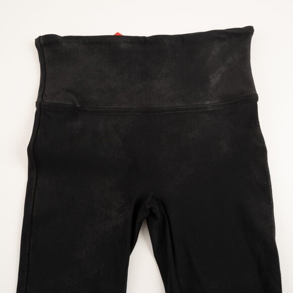 SPANX black leggings w/sheen size S - Picture 6 of 9